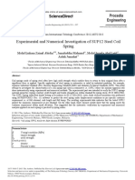 Experimental and Numerical Investigation of SUP12 Steel Coil Spring