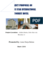 Project Proposal On G+8 Five Star International Tourist Hotel