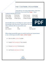 Primary Grammar: Countable, Uncountable