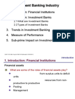 S01 The Investment Banking Industry