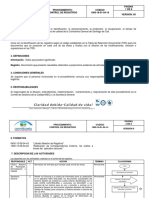 Procedimiento Control de Registros - Procedimiento Control de Registros