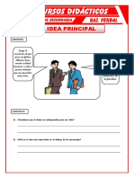 La Idea Principal de Un Texto para Primero de Secundaria PDF