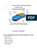 AU-222-Automobile Instrumentation: Lecture No:15 DR - Saqib Jamshed Rind