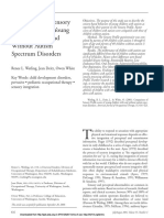 Comparison of Sensory Profile Scores of Young Children With and Without Autism Spectrum Disorders