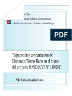 Presentation 10 - Carlos Basualto - Separación y Concentración Por SX de Tierras Raras