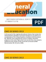 Revised General Education Curriculum