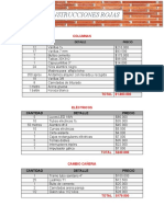 Tablas de Precios