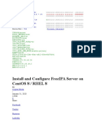 Install and Configure Freeipa Server On Centos 8 / Rhel 8