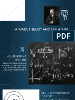 Atomic Theory and The Atom