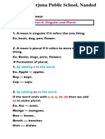 English - Grammar - L.No. 4 - Singular and Plural