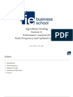 Algorithmic Trading Session 12 Performance Analysis III Trade Frequency and Optimal Leverage