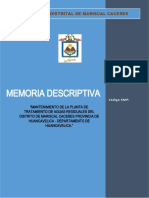 Memoria Descriptiva - Drenaje Pluvial