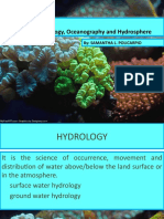 Unit VI:: Definition of Hydrology, Oceanography and Hydrosphere