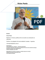 Dossier Víctor Pavía. El Patio Escolar PDF