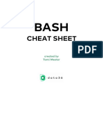 Bash Cheat Sheet by Tomi Mester