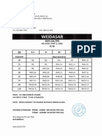 Weidasar - Hdpe Pipe Price List (Terminal Aman)