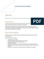 Business Requirements Document Template RFP360