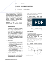 INFORME LECCION 1 Corriente Alterna Seccion 1400 Lunes