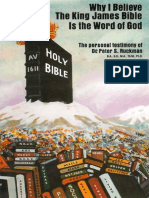 Why I Believe The King James Bible Is The Word of God - Dr. Peter S. Ruckman 9 Pgs