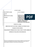 Writ of Quo Warranto To Challenge Authority and Jurisdiction of The Presiding Officer