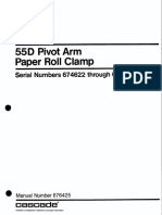 Parts Manual: 55D Pivot Arm Paper Roll Clamp