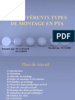 Les Différents Types de Montage en P.T.A