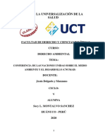 Conferencia de Las Naciones Unidas Sobre El Medio Ambiente y El Desarrollo (Cnumad)