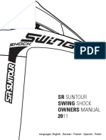 SR Suntour Swing Shock Owners Manual 2011: Languages: English - German - French - Spanish - Polish