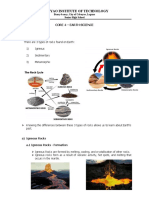 Cabuyao Institute of Technology: Core 4 - Earth Science 3 Types of Rocks