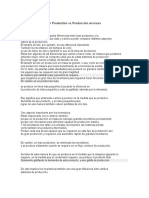 Comparación de Lean Production Vs Producción en Masa