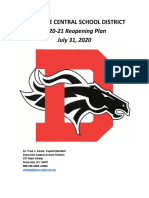 Dansville CSD Reopening Plan 073120