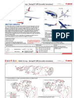 British Airways: Boeing747-400 (Assembly Instructions) : Front Over Look