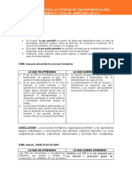 Hoja de Respuesta Actividad Actividad de Transferencia Del Conocimiento 3.4. Guia de Aprendizaje Ndeg3