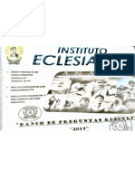 Banco Preg. Física, Instituto Eclesiáste 