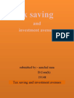 Tax Saving and Investment Avenues