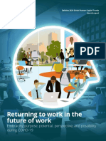 Returning To Work in The Future of Work: Embracing Purpose, Potential, Perspective, and Possibility During COVID-19