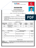 Curriculum Vitae: Sujon Kumar Roy