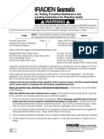 Warning: Inspection, Testing, Preventive Maintenance and Special Operating Instructions For Planetary Hoists