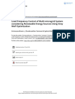 Load Frequency Control of Multi-Microgrid System Considering Renewable Energy Sources Using Grey Wolf Optimization