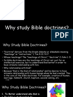 Lecture 3 Why Study Bible Doctrines PDF