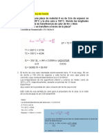 Transferencia de Calor Ejercicios