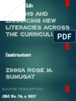 Building and Enhancing New Literacies Across The Curriculum