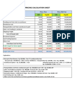 Pricing Calculation Sheet: Description Price /ton Price /500 Ton USD Rupiah USD Rupiah