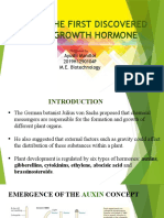 Auxin: The First Discovered Plant Growth Hormone: Ayushi Mandloi 2019H1290104P M.E. Biotechnology