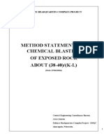 Method Statement For Chemical Blasting of Exposed Rock ABOUT (38-40) / (K-L)