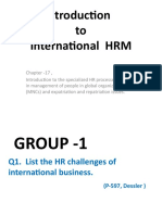 International HRM