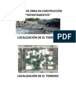 Reporte de Obra en Construccion PDF