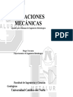 Operaciones Mecánicas: Universidad Católica Del Norte