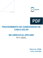 MX-ABR0-EX-EL-SPE-3982-C - Conexionado de Cable Solar Comentarios