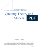 Queuing Theory and Models: Management Science